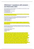 CEN Exam 1 questions with answers and Rationales 2023