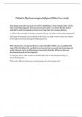 Pediatric Myelomeningocele/Spina Bifida Case study.