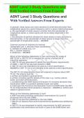 ASNT Level 3 Study Questions and        With Verified Answers From Experts&period;