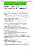 ASNT Level 3 Study Questions and        With Verified Answers From Experts&period;