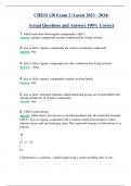 CHEM 120 Exam 2 (Latest 2023 - 2024) Actual Questions and Answers 100% Correct