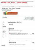 Focused Exam&lowbar; COPD &lowbar; Patient Teaching&period;