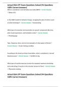 Actual ISSA CPT Exam Questions Solved &lpar;94 Questions 100&percnt; Correct Answers&rpar;