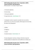 HESI Radiography Practice Test 1 Questions &lpar;100&percnt; Correct Answers&rpar; 180 Questions