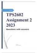 TPS2602  Assignment 2  2023 Questions with answers