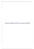 Emergency Medicine SAEM exam test bank&lowbar;2023&sol;2024&period;