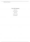 MGMT 404 Week 6 Discussion Risk Management Devry