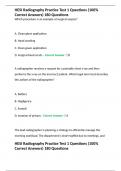HESI Radiography Practice Test 1 Questions &lpar;100&percnt; Correct Answers&rpar; 180 Questions