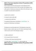 NR511 Final exam Questions Solved &lpar;99 questions&rpar; 100&percnt; Correct Answers
