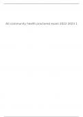 Ati Community Health Proctored Exam 2022-2023 Correctly Solved 100%
