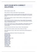 NATO EXAM WITH CORRECT SOLUTIONS&period;