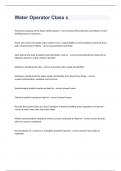 TCEQ Class C Water Operator License exam 2023 with 100&percnt; correct answers