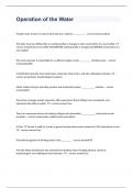 TCEQ Class C Water Operator License exam 2023 with 100&percnt; correct answers