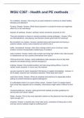 WGU C367 - Health and PE methods