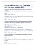 USAREUR Practice Exam Questions with complete solution 2023