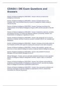 CDASA I&colon; DIE Exam Questions and Answers