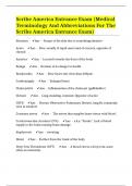 Scribe America Entrance Exam (Medical Terminology And Abbreviations For The Scribe America Entrance Exam)
