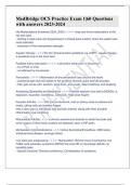 MedBridge OCS Practice Exam 1&vert;60 Questions with answers 2023-2024