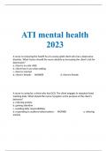ATI mental health 2023 