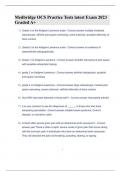Medbridge OCS Practice Tests latest Exam 2023 Graded A&plus;
