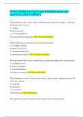 NURS 1140 Pharm Final Exam EAQs&lpar;Questions and answers&rpar; LATEST UPDATE