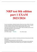 NRP test 8th edition part 1 EXAM 2023/2024