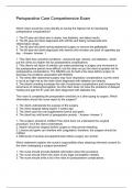 Perioperative Care Comprehensive Examination