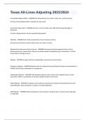 Texas All-Lines Adjusting 2023&sol;2024