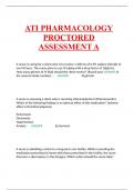 ATI PHARMACOLOGY PROCTORED ASSESSMENT LATEST