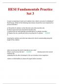 HESI Fundamentals Practice Set 3