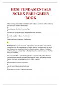 HESI FUNDAMENTALS NCLEX PREP GREEN BOOK