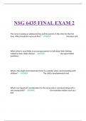 NSG 6435 FINAL EXAM 2