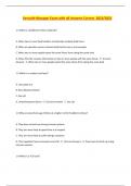 Servsafe Manager Exam with all Answers Correct&lowbar;2022&sol;2023 &period; &lpar;Multiple choice&rpar;