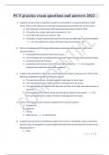 PCT Certification Exam Questions With 100&percnt; Correct Answers 2022-2023