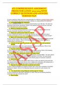 ATI COMPREHENSIVE ASSESSMENT PREDICTOR LATEST 2023-2024 WITH CORRECT QUESTIONS AND ANSWERS VERIFIED NGN