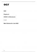 ocr A Level Physics A (H556/03) Mark Scheme June2022