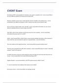Cvent Certification exam 2023 with 100&percnt; correct answers