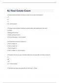 nj real estate exam 2023 with 100&percnt; correct answers
