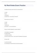 nj real estate exam 2023 with 100&percnt; correct answers