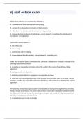 nj real estate exam 2023 with 100&percnt; correct answers