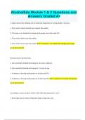 AlcoholEdu Module 1 & 2 Questions and Answers Graded A&plus;&period;