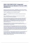 WGU C451&sol;GNC2&sol;1NC1 Integrated Natural Sciences Module 8 Correct 100&percnt;&lpar;RATED A&plus;&rpar;