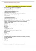 Test Bank Brock Biology of Microorganisms 14th Edition