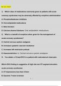 ACLS 2023 Questions and Answers Latest &lpar;2023 &sol; 2024&rpar; &lpar;Verified Answers&rpar;