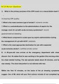 2023 ACLS Review Questions and Answers Latest &lpar;2023 &sol; 2024&rpar; &lpar;Verified Answers&rpar;