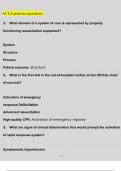2023 ACLS practice Questions and Answers Latest &lpar;2023 &sol; 2024&rpar; &lpar;Verified Answers&rpar;