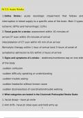 2023 ACLS Acute Stroke Questions and Answers Latest &lpar;2023 &sol; 2024&rpar; &lpar;Verified Answers&rpar;