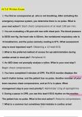 2023 ACLS Written Exam Questions and Answers Latest &lpar;2023 &sol; 2024&rpar; &lpar;Verified Answers&rpar;