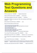 Web Programming Test Questions and Answers 