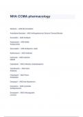 NHA CCMA pharmacology Questions & Answers 2023( A+ GRADED 100% VERIFIED)